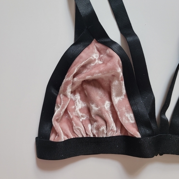 Cosabella Bisou Mandorla Crushed Velvet Bralette New Size M - Picture 3 of 11